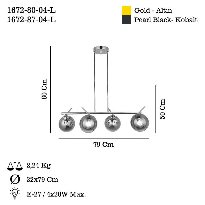 Opviq Bena - 87-04-L Candelabro Cobalto Opviq Bena - 87-04-L Candelabro Cobalto